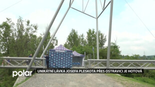 Vítkovice a Slezskou Ostravu spojuje unikátní lávka přes Ostravici