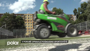 V Ostravě-Porubě opravují poškozená sportoviště. Podepsalo se na nich zejména počasí