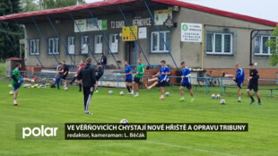 Fotbalisté Sokola Věřňovice chystají nové hřiště s umělou trávou a opravu tribuny