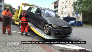 Havířov začal s odtahem autovraků a vozidel bez platné STK