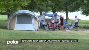 Rekreační zóna Olešná je vyhledávaným místem turistů i rodin s dětmi