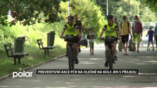 Policie vyrazila na Olešnou v rámci preventivní akce Na kole jen s přilbou