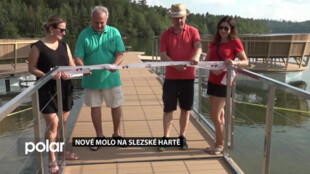 Unikátní plovoucí molo bylo otevřeno mezi Razovou a Leskovcem u břehů Slezské Harty
