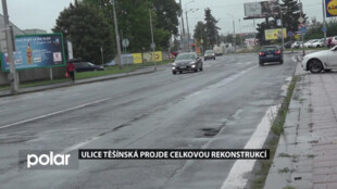 Frekventovaná ulice Těšínská v Opavě projde celkovou rekonstrukcí