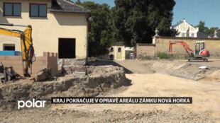 Kraj pokračuje v opravě areálu barokního zámku Nová Horka