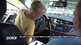 Na dopravním hřišti v Havířově se konala akce s BESIPEM do školy, děti si vyzkoušely i řídit auto