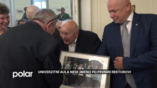 Univerzitní aula SU byla slavnostně pojmenována po prvním rektorovi Martinovi Černohorskému