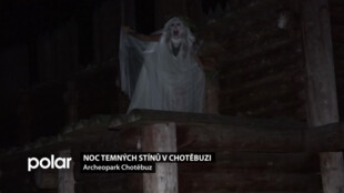 Noc temných stínů v Archeoparku v Chotěbuzi byla současně i stezkou odvahy pro děti i dospělé