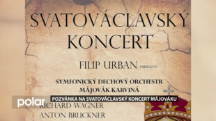 Pozvánka na Svatováclavský koncert symfonického dechového orchestru Májovák
