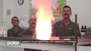Američtí piloti navštívili SPŠ chemickou v Ostravě