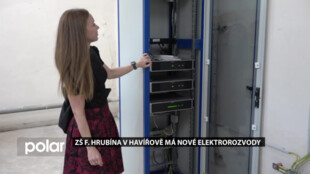 Modernizace školských zařízení v Havířově pokračuje, ZŠ F. Hrubína má nové elektrorozvody
