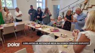 Jubilantka Marie Kotenová nedá na frýdlatský domov seniorů dopustit