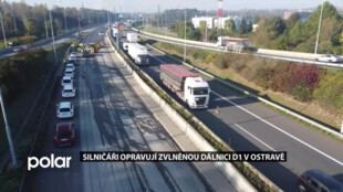 Silničáři opravují zvlněnou dálnici D1 v Ostravě, omezení potrvá do konce října
