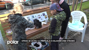 Opava si připomíná Den stromů. Do oslav na ptačím vrchu se zapojily i školy a školky