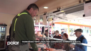 Farmářské trhy na náměstí lákají na uzenářské dobroty a textil