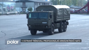 Armádní řidiči ze zemí NATO trénovali na ostravském polygonu