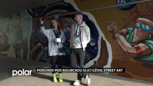 Podchod pod frekventovanou Rolnickou ulicí v Opavě oživil street art
