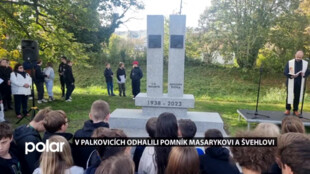 V Palkovicích opětovně odhalili pomník T. G. Masarykovi a A. Švehlovi zničený nacisty