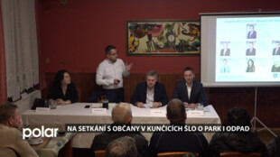 Na setkání s občany v Kunčicích se mluvilo o kanalizaci i revitalizaci zámeckého parku
