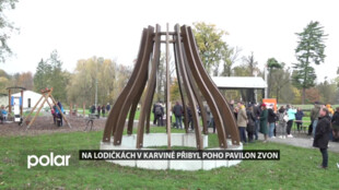 Štěpán Kozub pokřtil v Karviné na Lodičkách nový POHO Pavilon ve tvaru zvonu