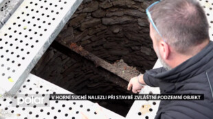 V Horní Suché nalezli při stavbě zvláštní podzemní objekt, do kterého se podívali kamerou