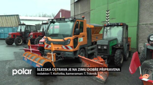 Slezská Ostrava Je na zimu dobře připravena. O sjízdnost silnic i chodníky se starají technické služby