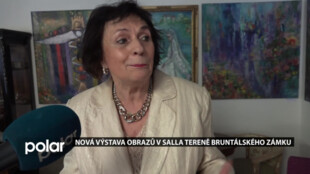 Slovenská malířka Alena Kolesárová vystavuje své obrazy v galerii Salla trena na bruntálském zámku