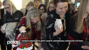 Handicapovaní klienti Santé uspořádali vánoční prodejní výstavu na havířovském magistrátu
