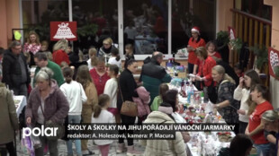 Děti ze škol a školek Ostravy-Jihu prodávaly domácí výrobky na vánočních jarmarcích