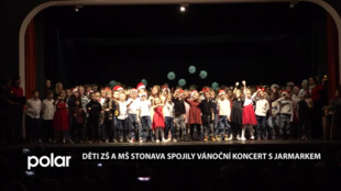 Děti ZŠ a MŠ Stonava spojily vánoční koncert s jarmarkem