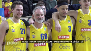 Herec Trojan pomohl basketbalistům Opavy k vítězství