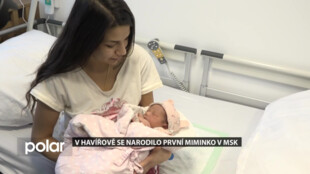 V havířovské nemocnici se narodilo první miminko MSK, holčička dostala jméno Viktorie