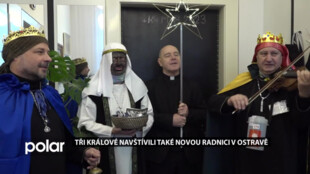 Tři králové navštívili také Novou radnici v Ostravě. Vybrané peníze poslouží hlavně ostravským projektům