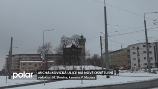 Michálkovická ulice má nové osvětlení, nová technologie reaguje na aktuální světelné podmínky