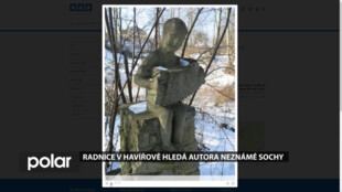 Radnice v Havířově hledá autora neznámé sochy