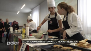 Žáci základních škol připravovali saláty v gastronomické soutěži O čokoládovou vařečku