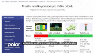 Aktuálně z Karviné: Nabídka pomůcek pro třídění odpadu na webu města