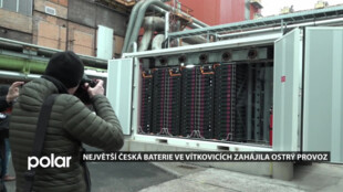 Největší česká baterie ve Vítkovicích zahájila ostrý provoz
