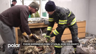 Požár rodinného domu v Dolních Marklovicích vyvolal vlnu solidarity