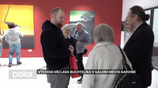 Václav Buchtelík vystavuje svá díla v Galerii města Karviné