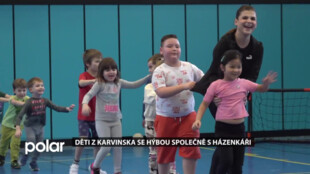 Děti z Karvinska se hýbou společně s extraligovými házenkáři HCB Karviná