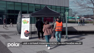 Lidé podepisují v Ostravě petici za odstranění haldy. Organizátoři chtějí 10 tisíc podpisů