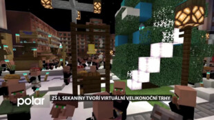 Porubská ZŠ I. Sekaniny tvoří virtuální velikonoční trhy na Alšově náměstí a rozšiřují zástavbu o Hl. třídu