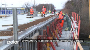 Rekonstrukce důležitých mostů ve Frýdku-Místku se protahuje. Hotovo by mohlo být v březnu