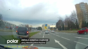 Zběsilá jízda v Karviné. Poláci v kradeném autě ze Slovenska ujížděli strážníkům
