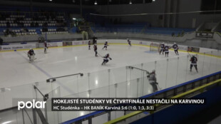 BEZ KOMENTÁŘE: Hokejisté Studénky ve čtvrtfinále nestačili na Karvinou