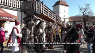 Na Slezskoostravském hradě řádili čerti a démoni, sjeli se krampusáci z celé České republiky