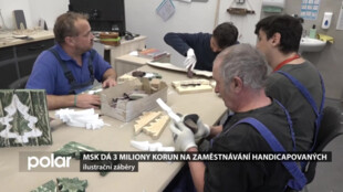 Moravskoslezský kraj dá 3 miliony korun na zaměstnávání hendikepovaných