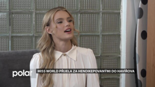 Hendikepovaní klienti Santé v Havířově se setkali s Miss World Krystynou Pyszkovou
