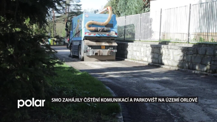 SMO zahájily čistění komunikací a parkovišť na území Orlové